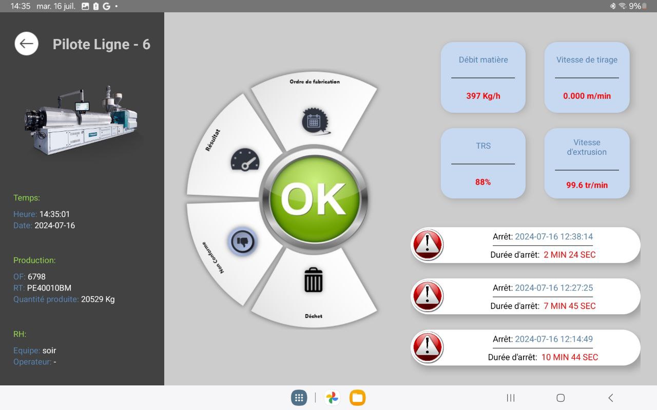 manufacturing execution system for mobile
